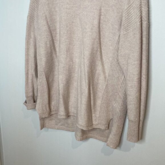 Hyba Women Light Pink Long Sleeve Turtleneck Knit Tunic Sweater Size Large - Picture 3 of 13